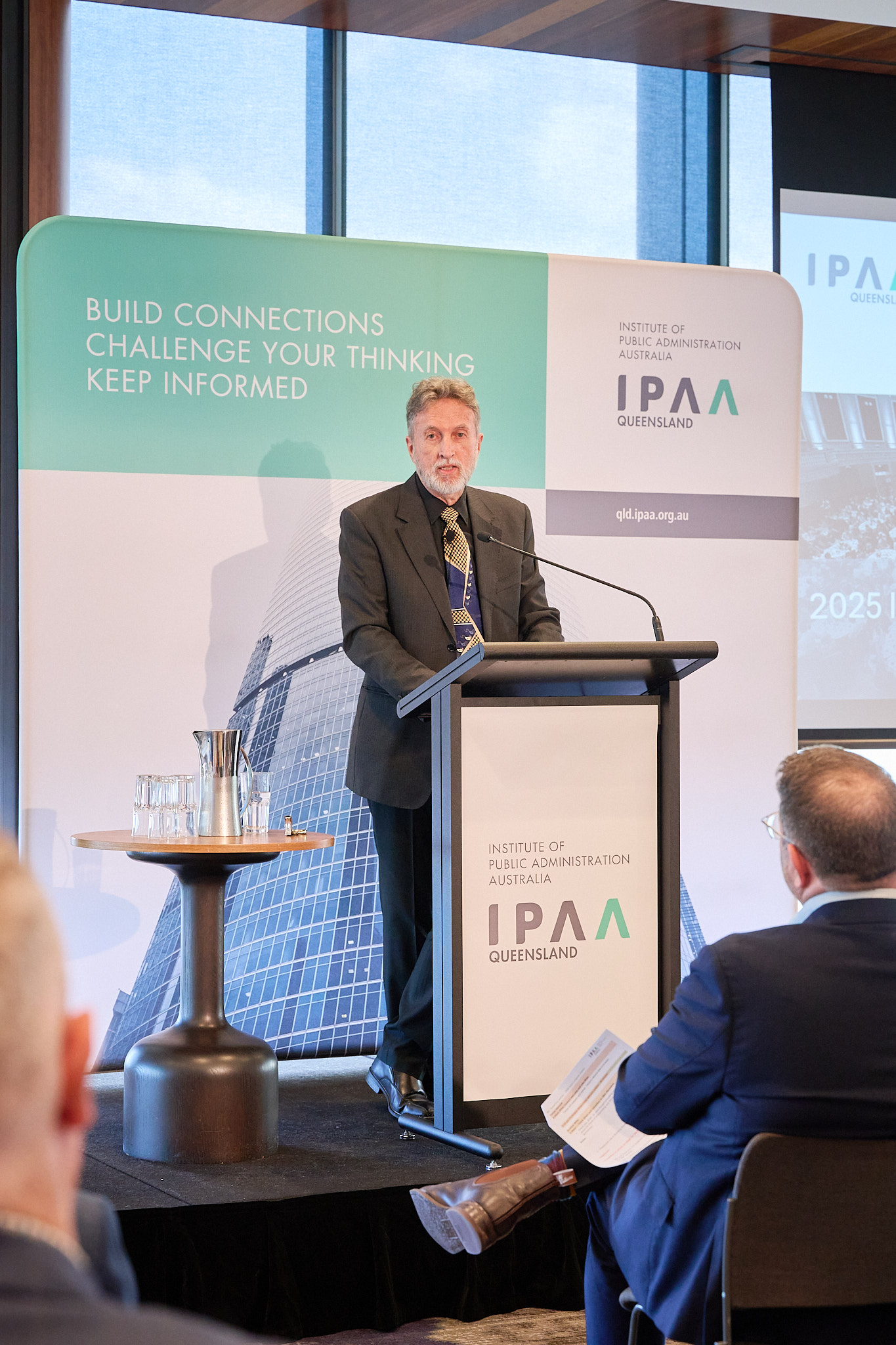 Irene Longman Oration 2025 Prof Brian Head speaking