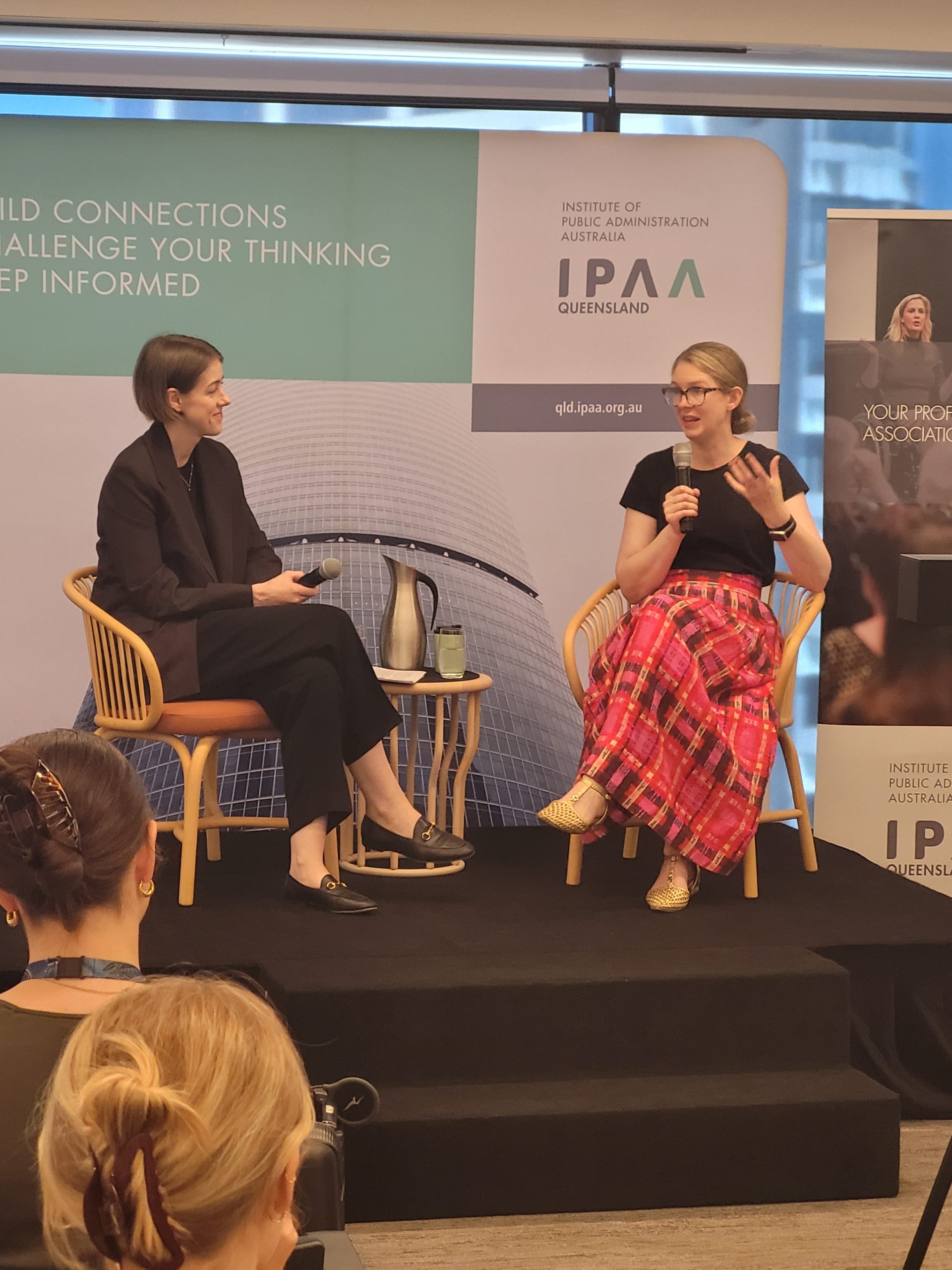 Danielle Wood and Claire Ibrahim Q&A at IPAA Queensland event
